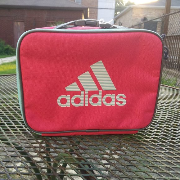 ADIDAS PINK INSULATED STORAGE FOOD SCHOOL WORK LUNCH BAG - Picture 1 of 5